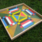 Jamaican Ludo Flag Edition (Ludi/Ludy/Loodi) | 24in x 24in Board Game | Family Game Night Activity | Fun Easy Multi-Player Entertainment