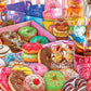 White Mountain 1000 Piece Jigsaw Puzzle Sweet Treats, Donuts & Coffee