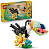 LEGO Creator 3 in 1 Wild Animals: Tropical Toucan Building Toy for Kids- Jungle Building Blocks & Learning Toy for Girls & Boys, Ages 7+ - Build 3