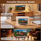 1:12 Scale Miniature TV Set, Tiny Television Dollhouse Furniture Accessories, Realistic Doll House Decor for Mini Living Room, for Dollhouse