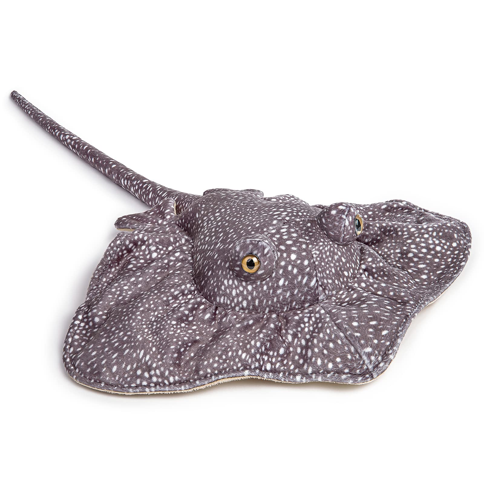 ZHONGXIN MADE Simulation Stingray Fish Plush Toys Stuffed Animal - 20 inch Manta Ray Bass Leopard Stingray Deep Sea Toy, Cute Skate Fish Toy as Gift