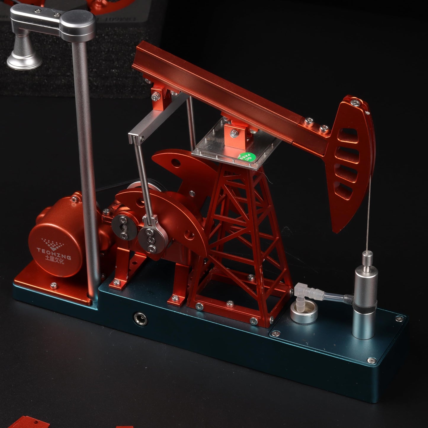 TECHING Pumping Unit Model Kit 219pcs 3D Metal Pumping Unit Model DIY Assembly Model Science Education Gift, orange