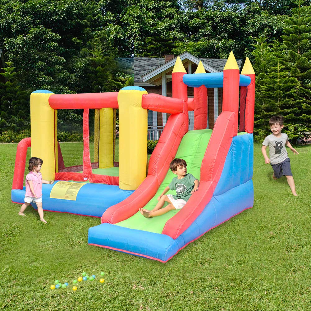 Doctor Dolphin Inflatable Bounce House for Kids, Bouncy House for Indoor Outdoor, Kids Bouncy Castle, Kids Bounce House with Slide, Jump House