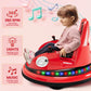 Hetoy Ride on Bumper Car for Toddlers, 12V Battery Car for Kids W/Parent Remote, 2-Speed, 2 Driving Mode, 360°Spin, Electric Bumping Car with Music &