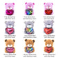 Plushland Qbeba Teddy Bear Stuffed Animal 6 Inches Cute Love, Valentine's Day, or Christmas Surprise for Boys and Girls | Plush, Squeezable Size (Pink
