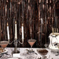 xo, Fetti 2pk Brown Party Curtain | Espresso Martini Fringe Birthday Decor