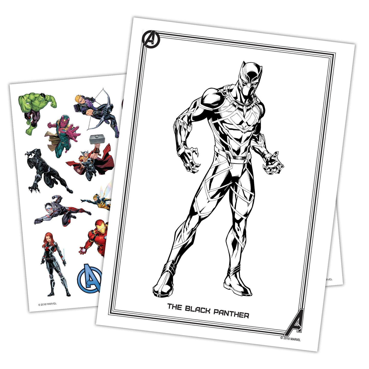 Marvel Avengers 48-Page Color & Activity Book with Tattoos, Bendon 45655