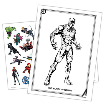 Marvel Avengers 48-Page Color & Activity Book with Tattoos, Bendon 45655