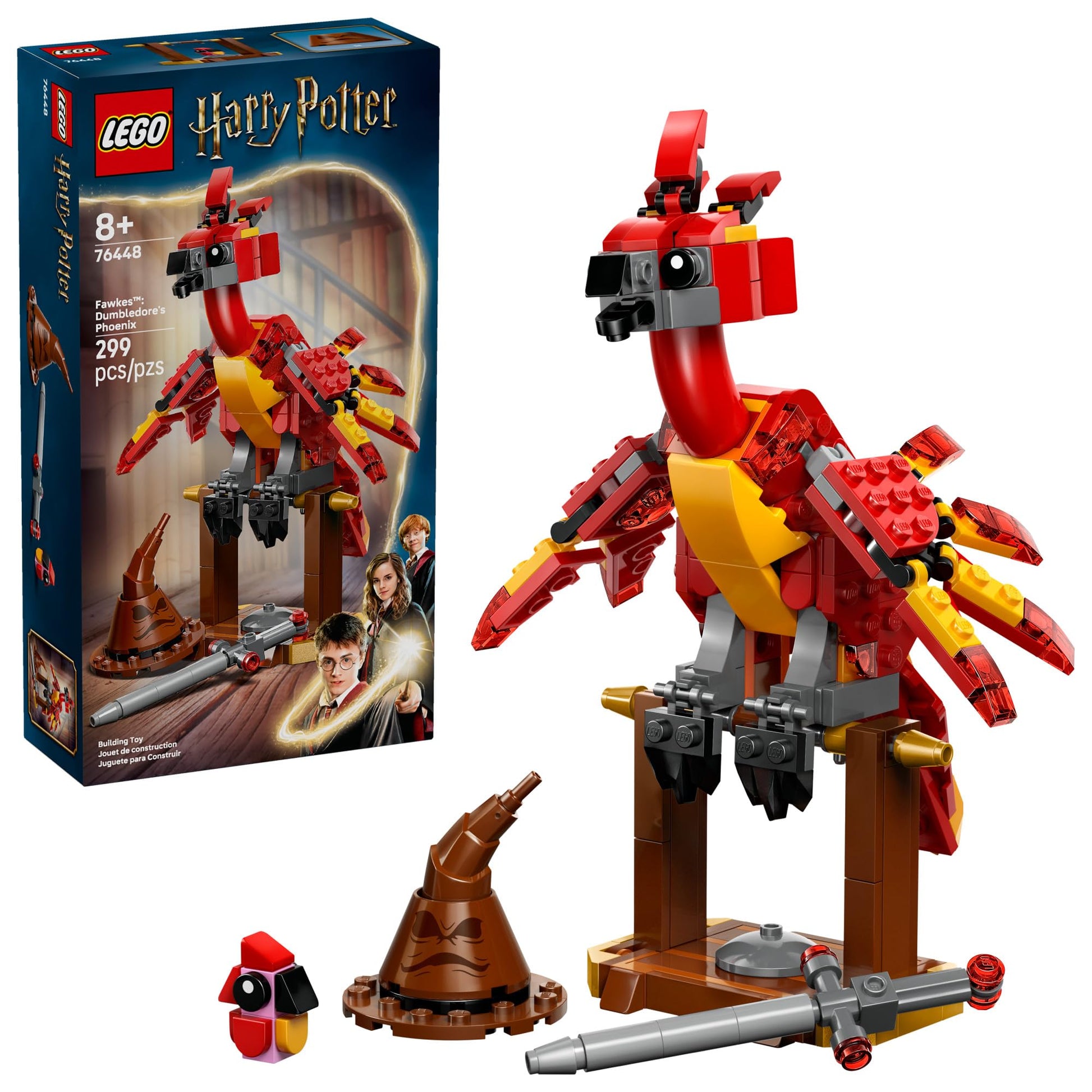 LEGO Harry Potter Fawkes: Dumbledore’s Phoenix Kids Toy - Building and Learning Toy for Pretend Play - Harry Potter Collectible for Boys and Girls
