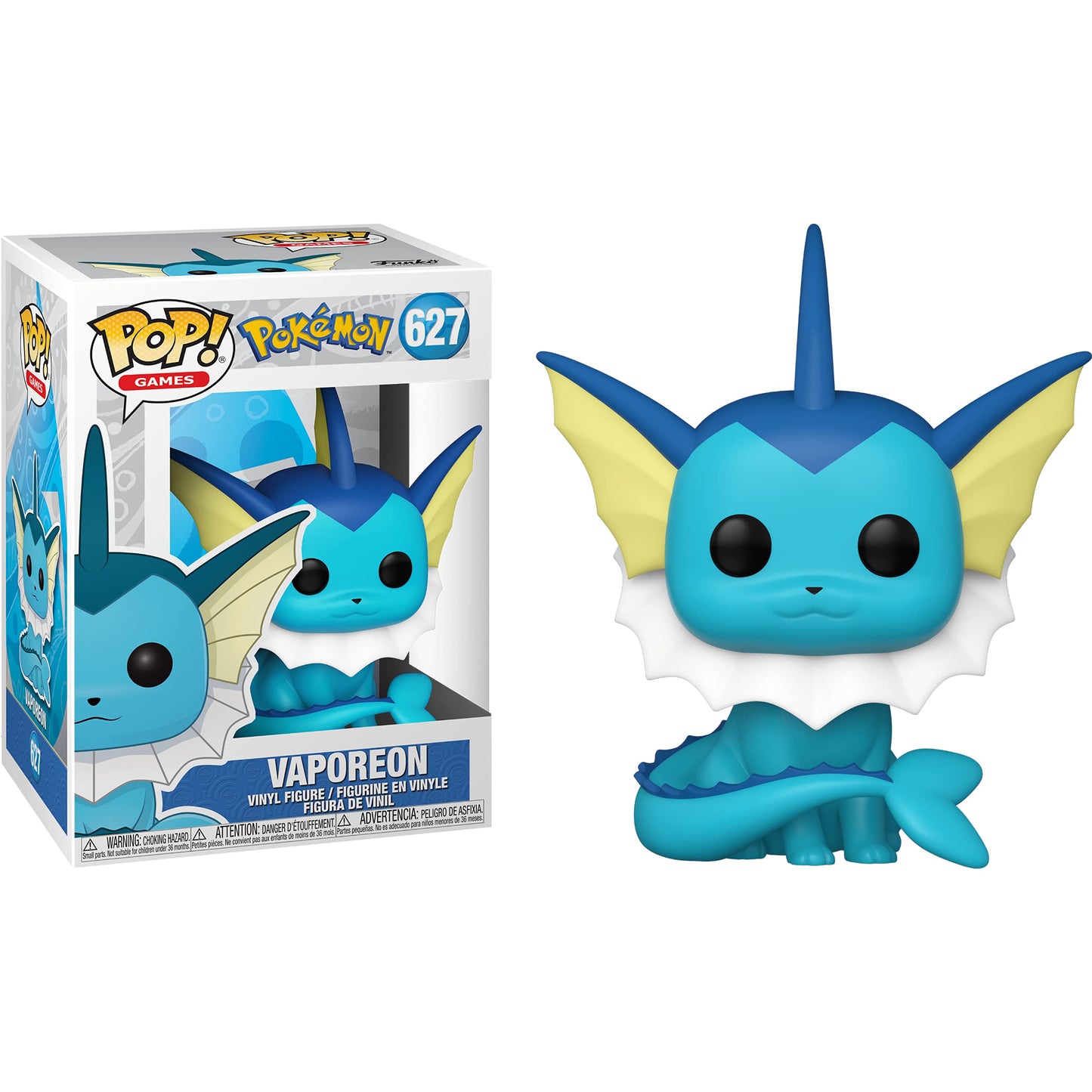 Vapore o n: Fun ko P o p ! Games Vinyl Figurine Bundle with 1 Compatible 'ToysDiva' Graphic Protector (627-50545 - B)