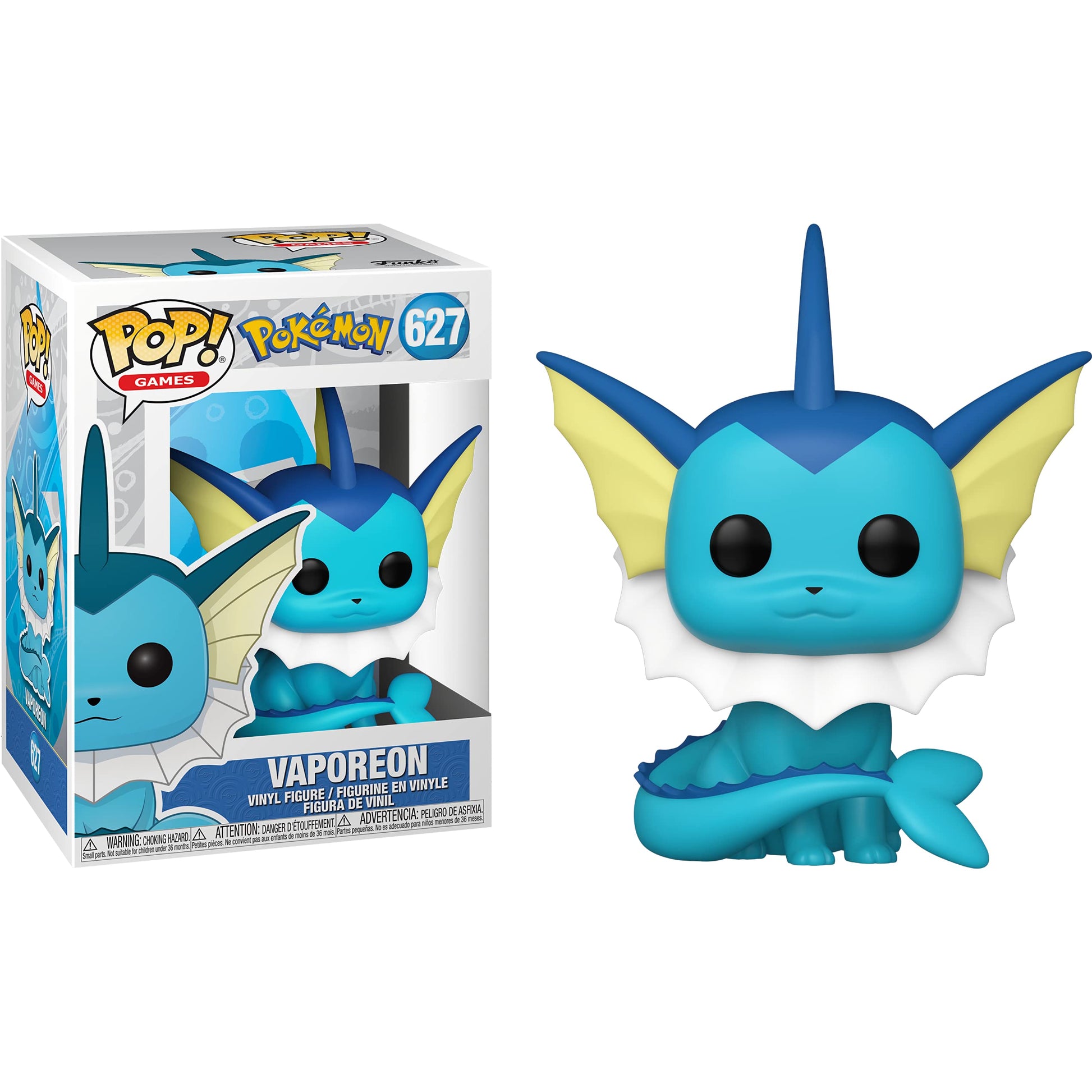 Vapore o n: Fun ko P o p ! Games Vinyl Figurine Bundle with 1 Compatible 'ToysDiva' Graphic Protector (627-50545 - B)