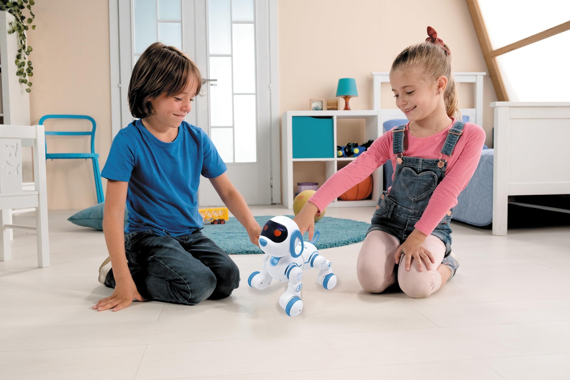 Lexibook Power Puppy® Jr - My Little Robot Dog - Robot Dog with Sounds, Music, Light Effects - Barks and Walks Like a Real Dog, Toy for Boys and Girls
