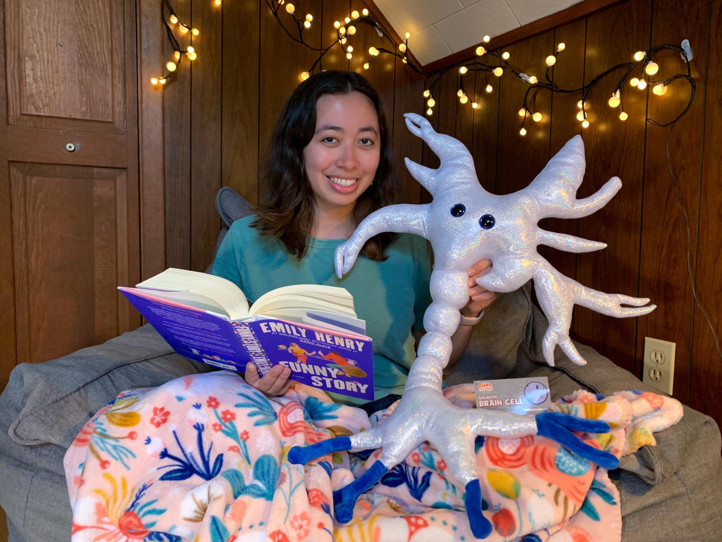 GIANT MICROBES Gigantic 25" Brain Cell Plush, Neuron Plush, Neuroscience Gift, Neurology, Neuron Model Anatomy, Psychology Gifts, Psychology