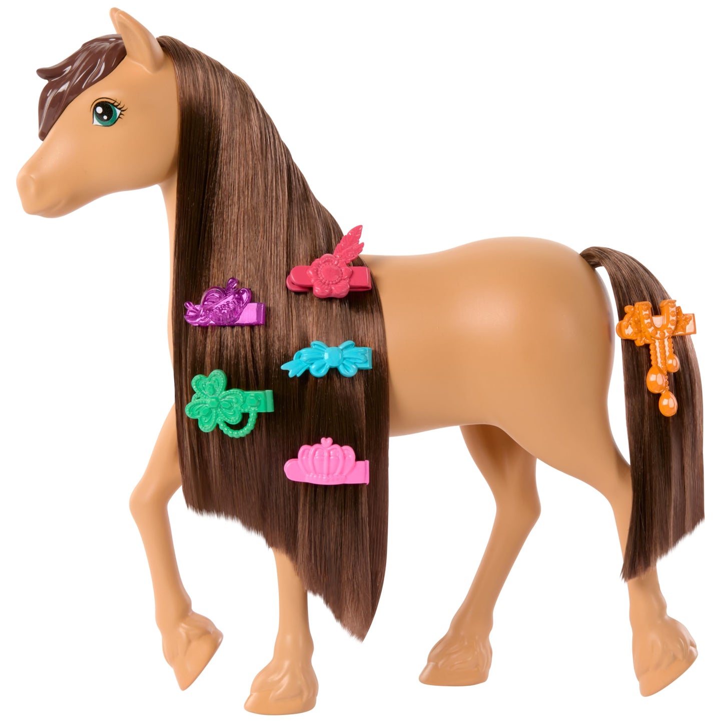Barbie Mysteries: in Search of The Lost Mare Horse Hairstyles, Doll Toy Horse with Extra Long Mane, Comb and Hair Accessories, Inspired by The Series