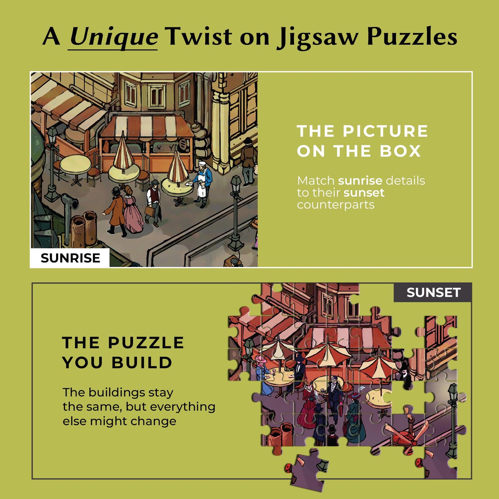Time Warp Puzzle - Steampunk Paris - 1000 Piece Jigsaw Puzzle for Adults