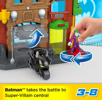 Fisher-Price Imaginext DC Super Friends Batman Playset Crime Alley with Character Figures & Accessories for Pretend Play Ages 3+ Years