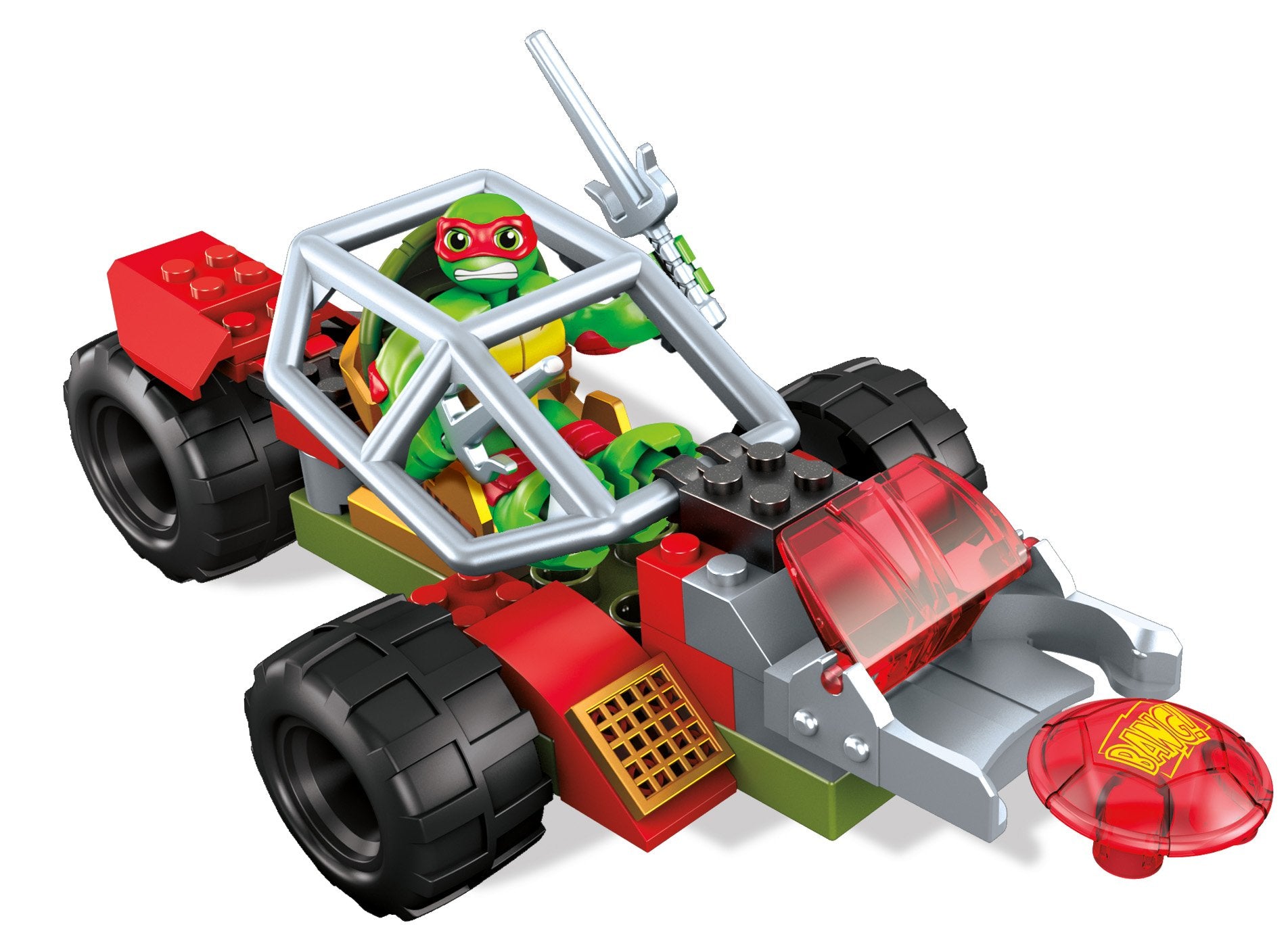 Mega Bloks TMNT Half-Shell Heroes Raph Shell Cycle
