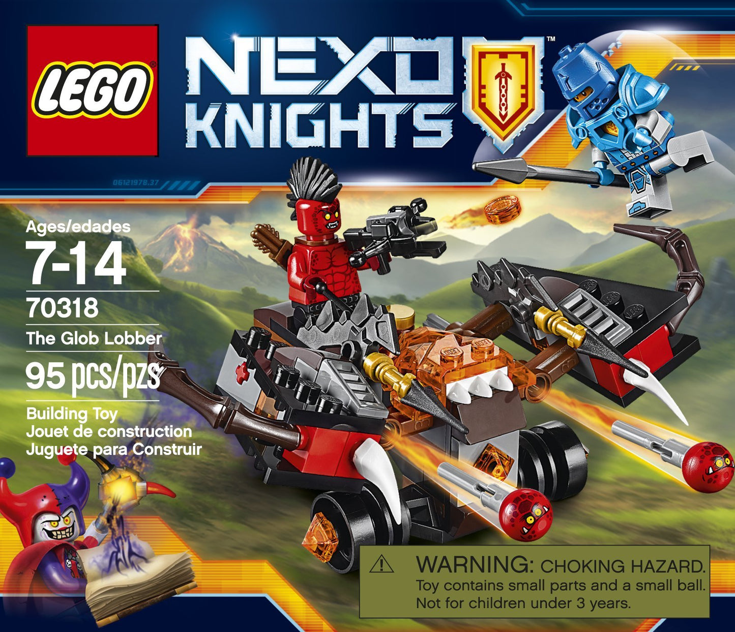 LEGO Nexo Knights 70318 The Glob Lobber Building Kit (95 Piece)