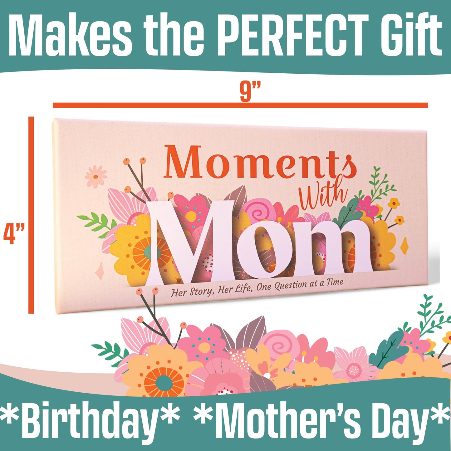 Game That Song Moments with Mom - Conversation Cards Gift for Mother's on her Day! Includes 120 question Cards for boy and Daughter Gifts to Learn