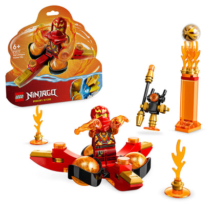 Lego NINJAGO Kai’s Dragon Power Spinjitzu Flip 71777 Red Ninja Toy Building Set with Kai Minifigure; Gift for 6 Year Old Boys, Girls and Ninja Fans