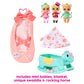 Baby Born Surprise Mini Babies 2.25" - Unwrap Surprise Twins or Triplets Collectible Baby Dolls with Soft Swaddle, Blanket, Rocking Horse, Age 3+