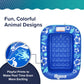 Aqua Inflatable Kiddie Pool for Backyard Outdoor Water Play - 2 Ring Blow Up Baby Pool with Cushioned Bottom, Stable Translucent Sides for Toddlers