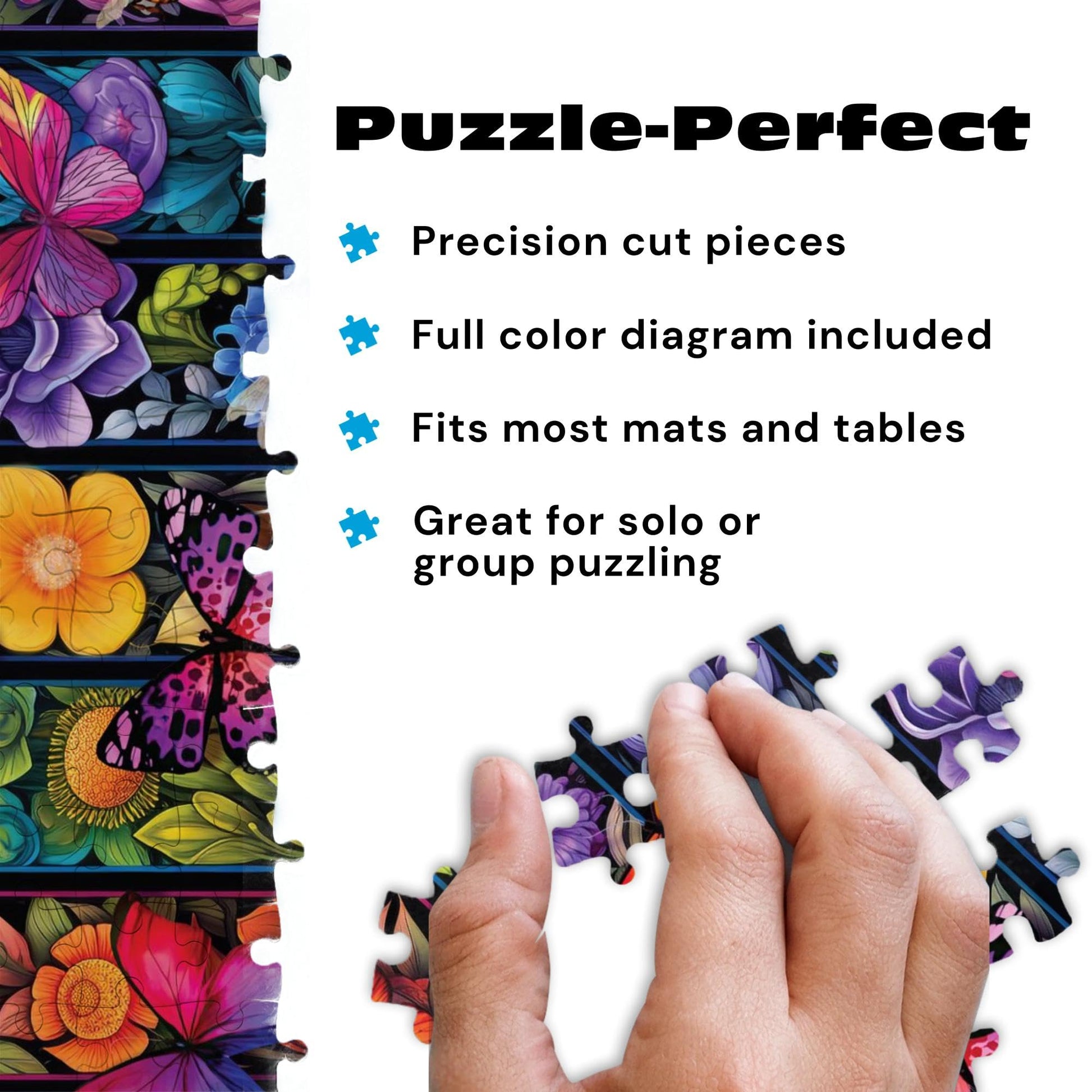 Buffalo Games - Flowers and Flyers - 1000 Piece Jigsaw Puzzle for Adults