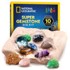 National Geographic Gemstone Dig Kit with 10 Real Gemstones for Kids