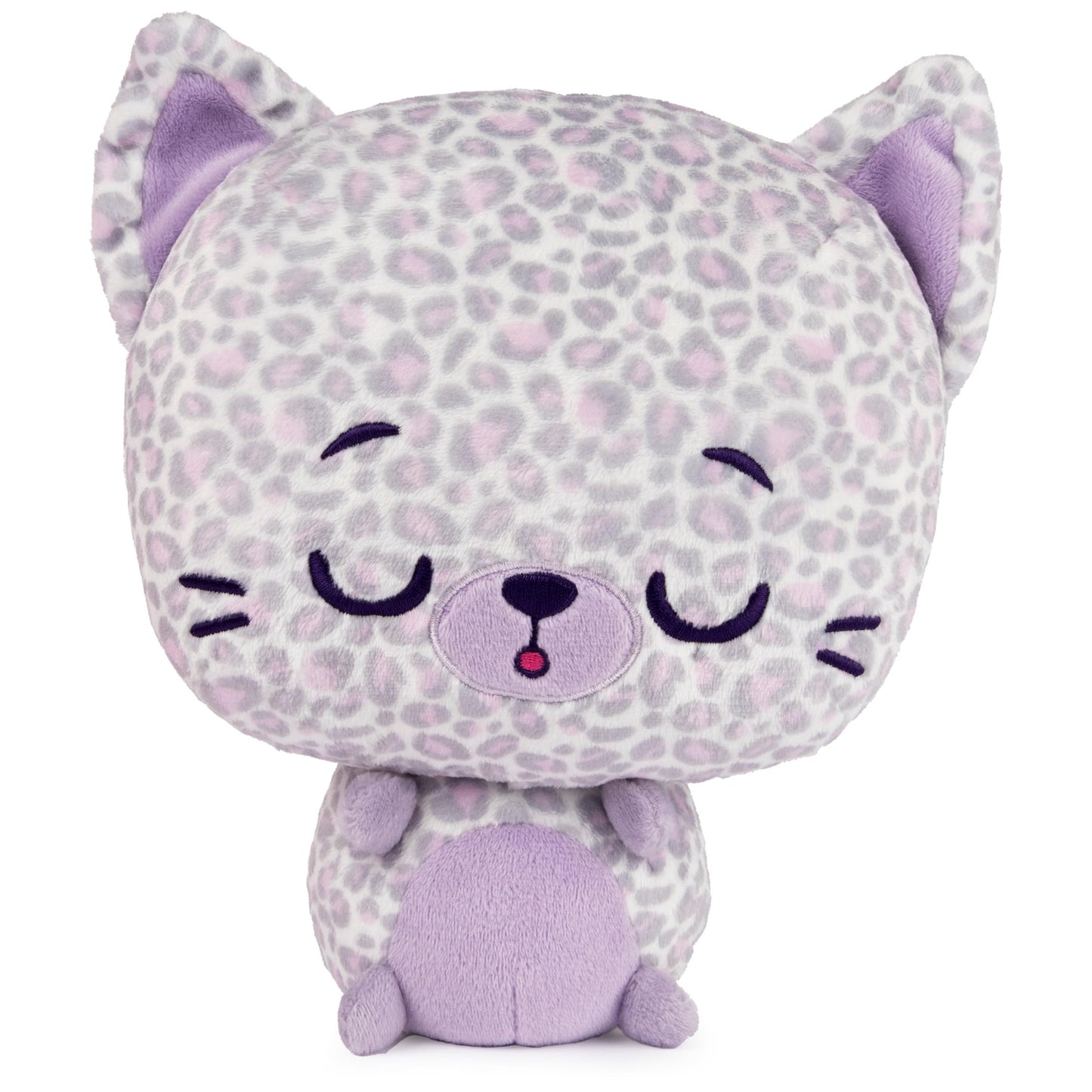 GUND Drops, Gina Spots, Expressive Premium Stuffed Animal Soft Plush Pet, Purple Leopard, 9”