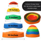 SRO Solutions Stepping Stones for Kids | 10 Piece Balance & Sensory Play Set, Toddler Stepping Stones with Educational Cards, Indoor & Outdoor