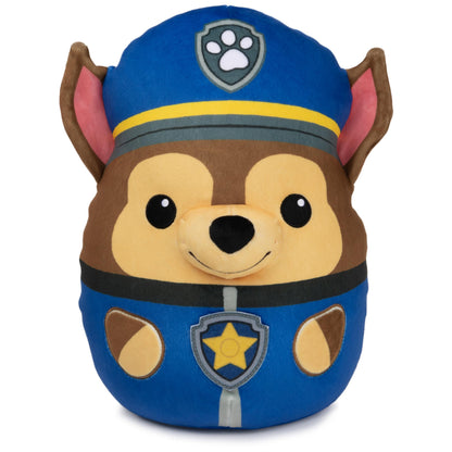 PAW Patrol Chase Squish Plush, Official Toy from The Hit Cartoon, Squishy Stuffed Animal for Ages 1 and Up, 12”