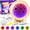 HCHILDHOOD DIY Moon Lamp Night Light Kit, Make Your Own Moon Lamp with Colourful RGB Light Arts and Crafts for Kids Ages 3-12, Creative Activity