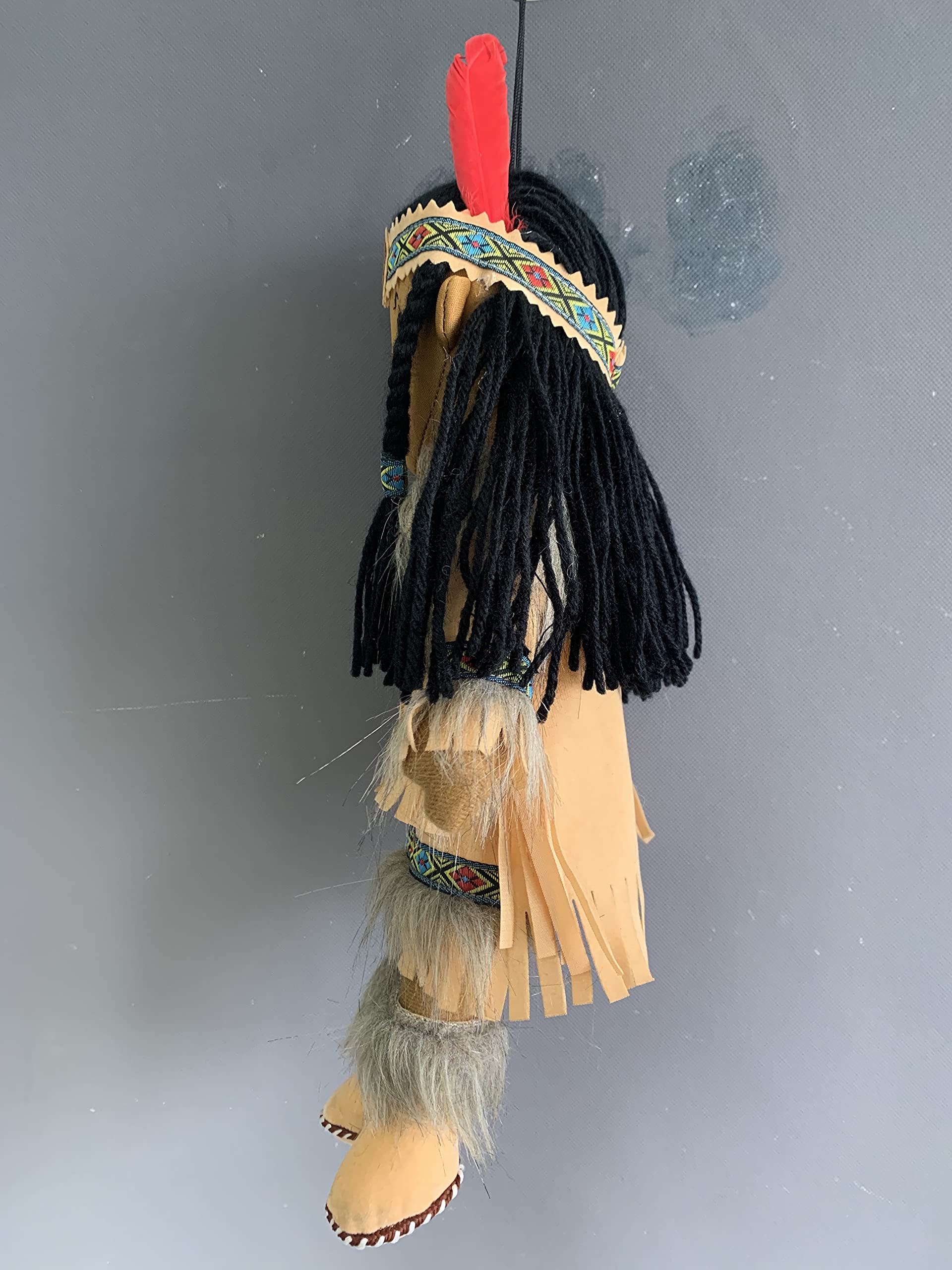 Kinnex Collections 14" Native American Indian Plush Rag Doll - DF14003 (Brown-Nizhoni)