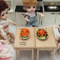 2 Dollhouse Miniature Roasted Turkey with Vegetable Dinner Kitchen Food Accessories