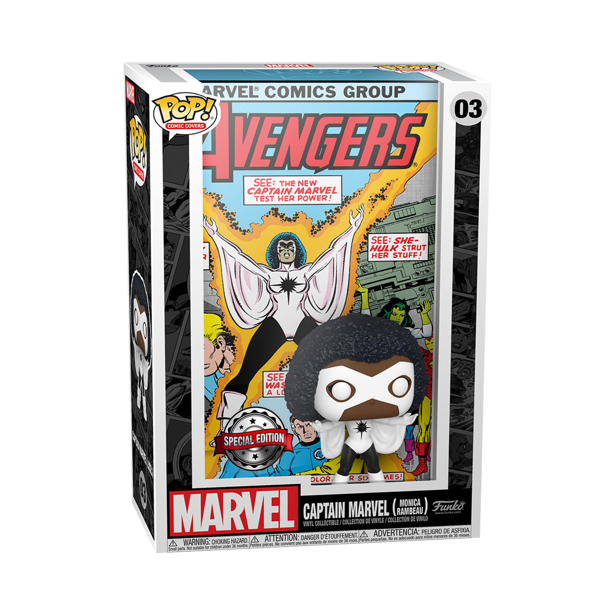 Funko Pop! Marvel: Captain Marvel - Monica Rambeau Avengers Comic Cover, Special Edition #227