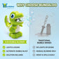 Bundaloo Dino Bubble Blower for Kids, Automatic Bubble Machine with Lights & Sounds, Includes 2 Bottles of Bubble Solution & Funnel, Fun Dinosaur