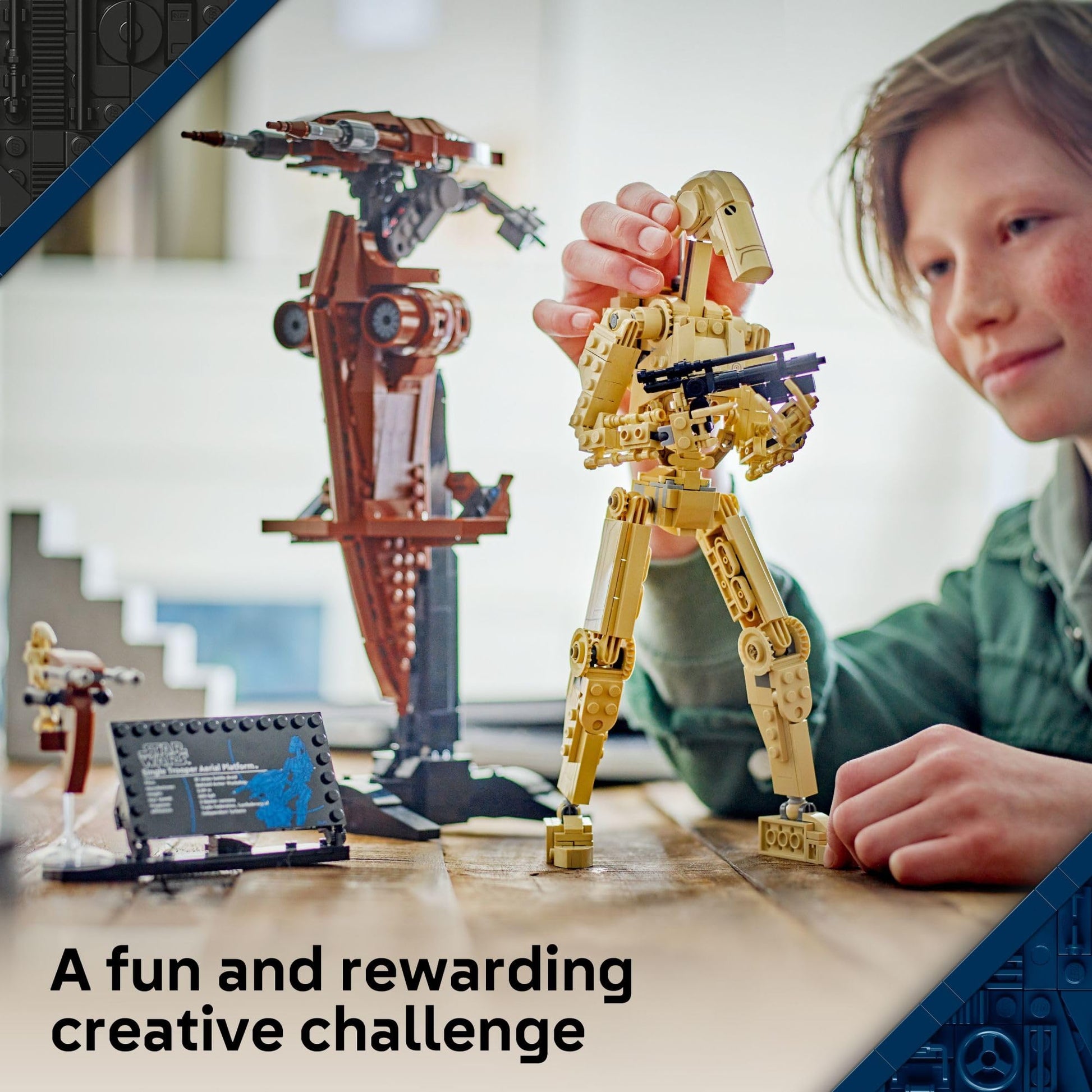 LEGO Star Wars: The Phantom Menace Battle Droid with STAP - Building & Learning Toy for Boys & Girls, Ages 12+ - Star Wars Toy & Model Kit - Gift Idea