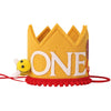 LINLULU Bee Birthday Crown for 1st Brithday - Happy Bee Day Birthday Decorations, First Birthday Crown, 1st Birthday Hat, First Birthday Decorations