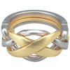 BePuzzled |Ring Hanayama Metal Brainteaser Puzzle Mensa Rated Level 4, for Ages 12 and Up