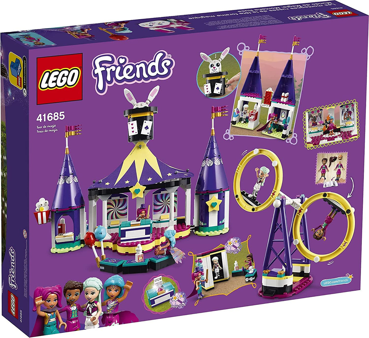 LEGO Friends Magical Funfair Roller Coaster 41685 Building Kit; Pretend Playset for Kids Who Love Theme Park Toys; New 2021 (974 Pieces)