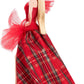Barbie Signature Doll, 2024 Holiday Blonde Fashion Doll Wearing Gown with Plaid Skirt, Seasonal Collector Gift in Displayable Packaging
