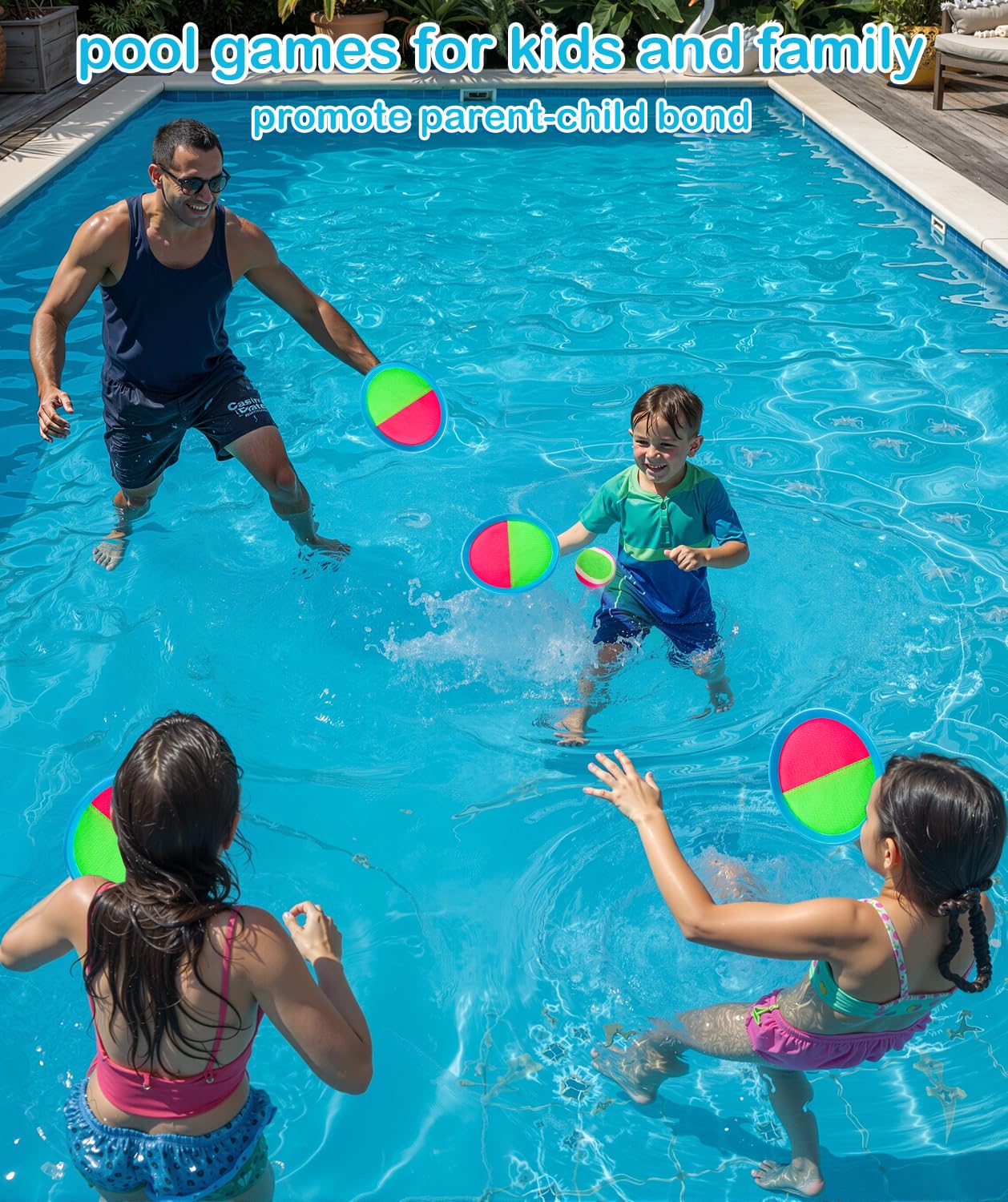 Qrooper Toss and Catch Ball Game, Outdoor Toys for Beach Pool Yard Camping