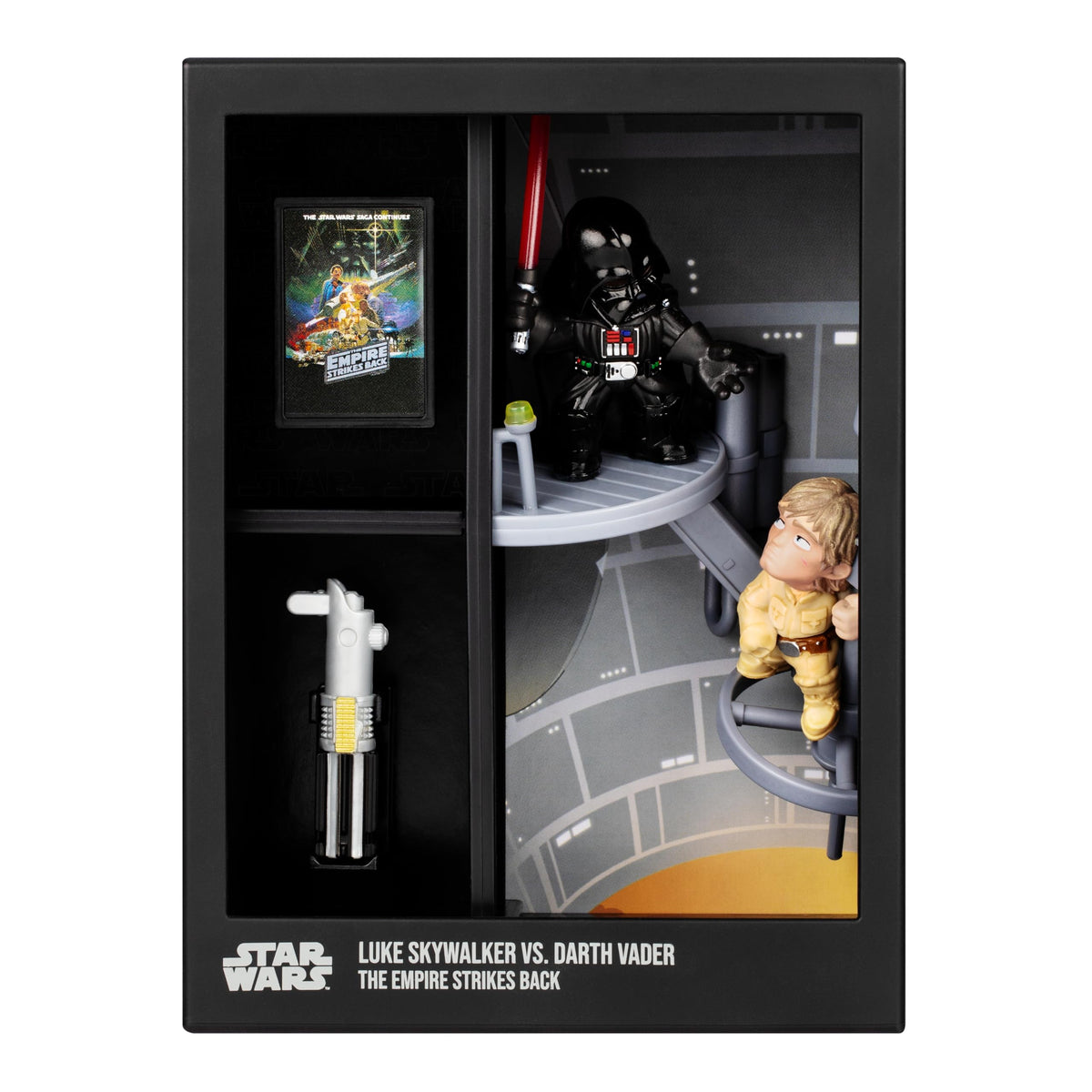 FANDROP SW04-Star Wars: The Empire Strikes Backâ - Luke Skywalker VS. Darth Vader, FANDROP Combines an Epic Diorama, Artifacts & Scene Marker Creating