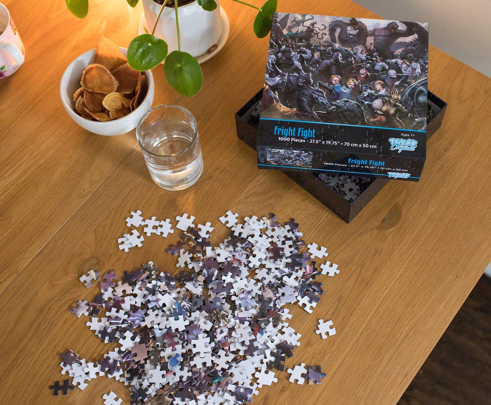 Fright Fight Horror Movie Villain Inspired 1000 Piece Jigsaw Puzzle for Adults | Challenging Interactive Brain Teaser for Family Game Night | 28 x 20