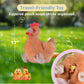 PREXTEX Hen Toy with Two Plastic Easter Eggs and Cute Baby Chicks Inside - Big Mommy Hen Plush with Chicks Zippered in Eggs - Adorable Chicken