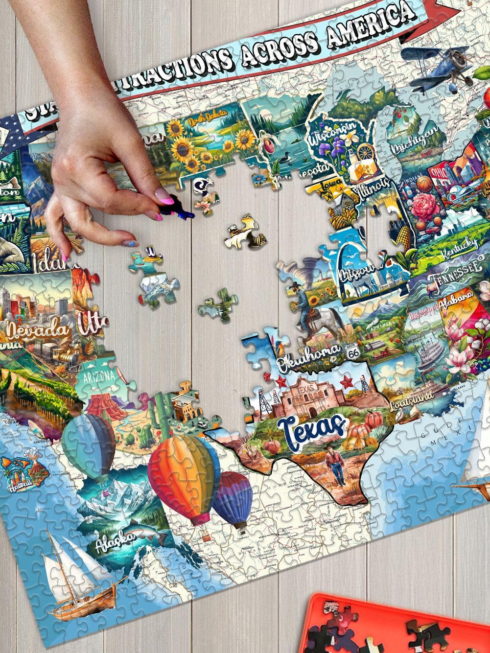 Springbok All American Attractions 1000 Piece Jigsaw Puzzle for Adults