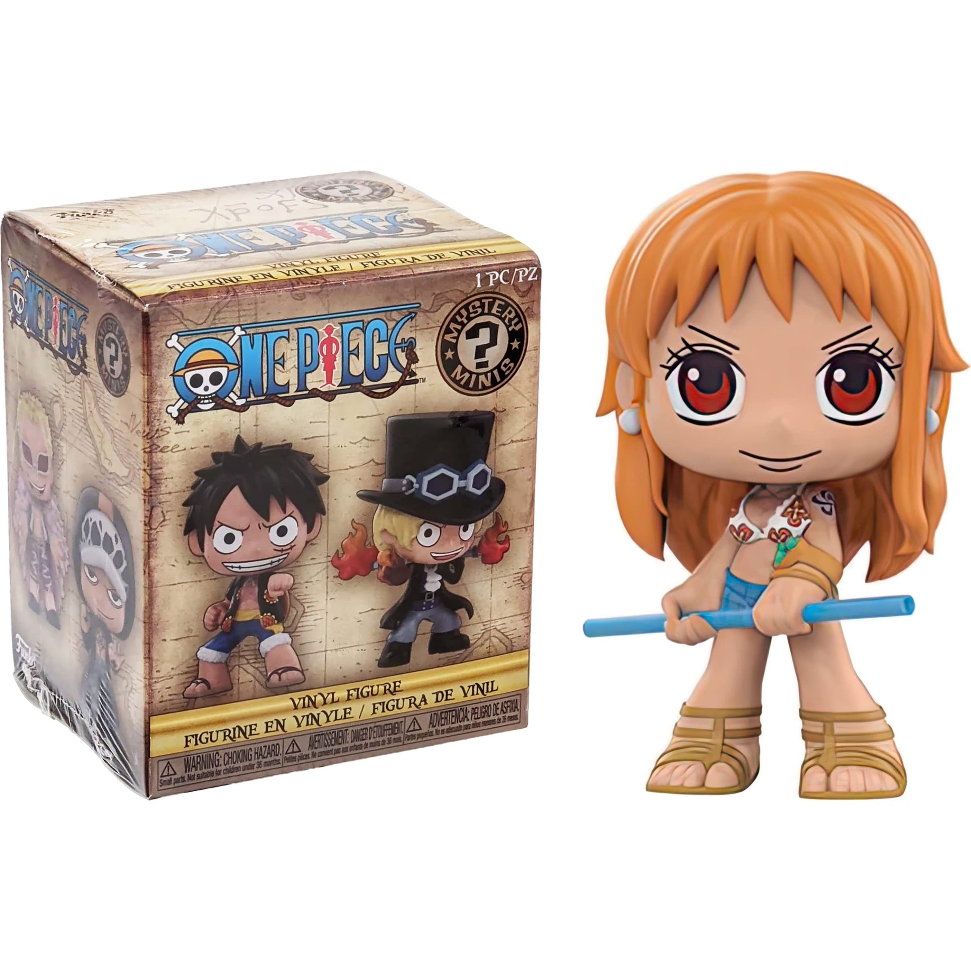 Nami: Fun ko Mystery Minis Vinyl Figurine Bundle with 1 Compatible 'ToysDiva' Graphic Protector (30608 / C)