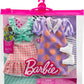 Barbie Fashions 2-Pack Clothing Set, 2 Outfits Doll Include Polka Dot Blouse & Gingham Skirt, Polka Dot Dress & 2 Accessories