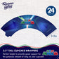Treasures Gifted Officially Licensed PJ Masks Birthday Decorations - 24ct Cupcake Toppers & Wrappers - PJ Masks Birthday Party Supplies - Cake