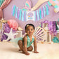 Mermaid One Year High Chair Banner - Under The Sea 1st Birthday Party Decorations, First Party Banner, Ocean Themed Highchair Garland, Under The Sea